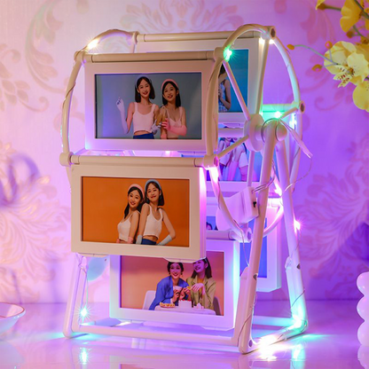 Creative Ferris Wheel Photo Frame — Custom Wedding, Desktop Album, or Children’s Memory Gift.