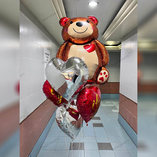 Bear Heart Lovers Solar Balloon Bundle – S139HQ - party X party