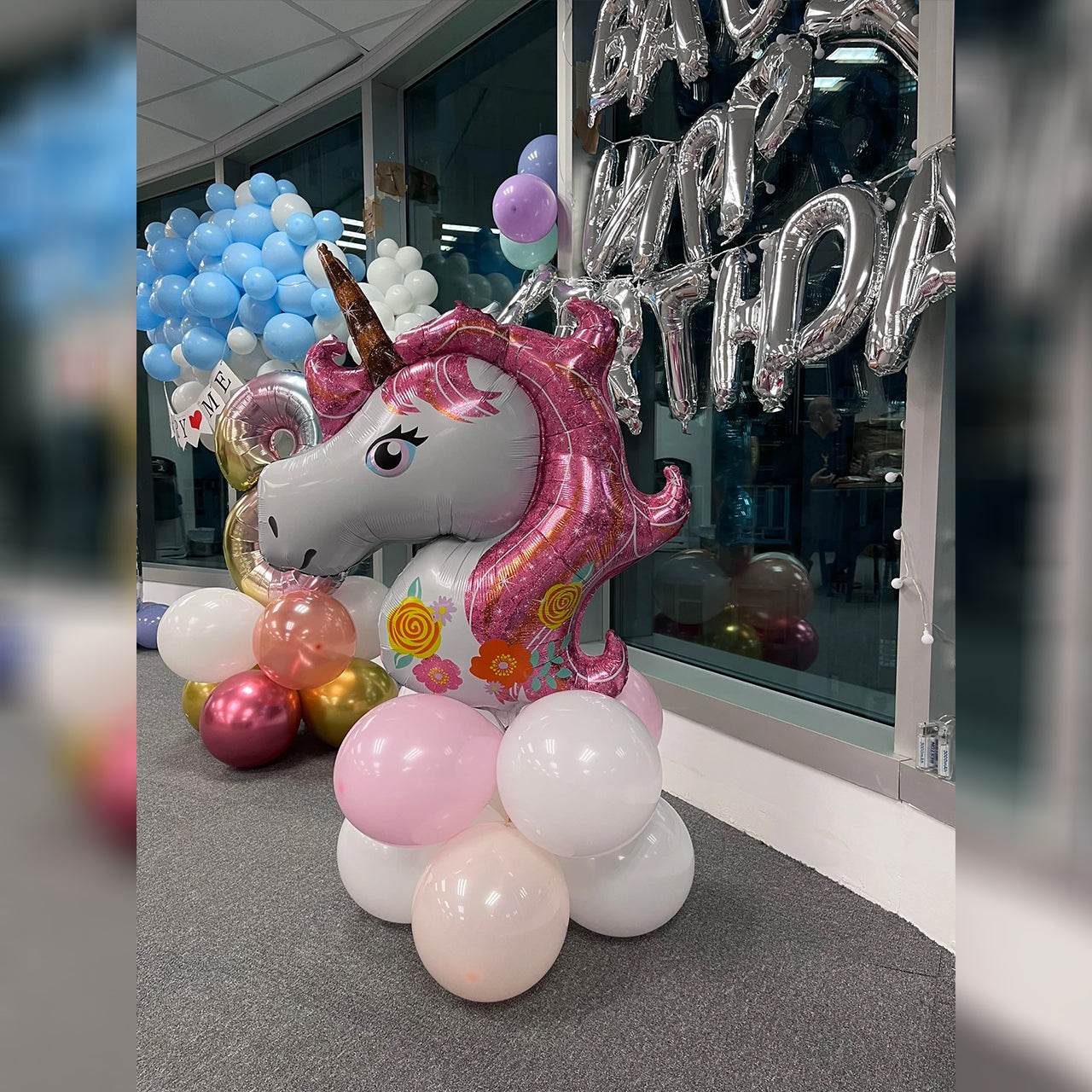 Numbers, cartoon balloon shape column (100CM)-MD001 - party X party