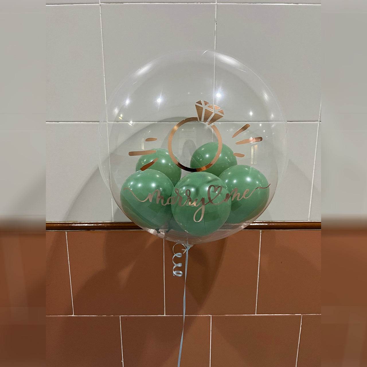 19″ Japanese Crystal Balloon + Small Balloon Bundle –B134-2