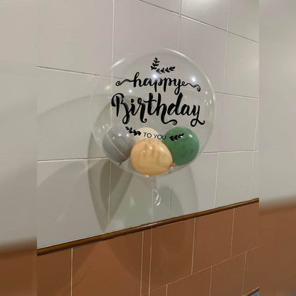 19″ Japanese Crystal Balloon + Small Balloon Bundle –B134-2