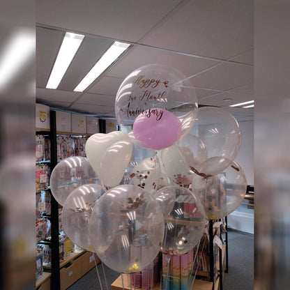 17″ Japanese Crystal (Custom Printed) & Rubber Balloon Bundle – B134-4 - party X party