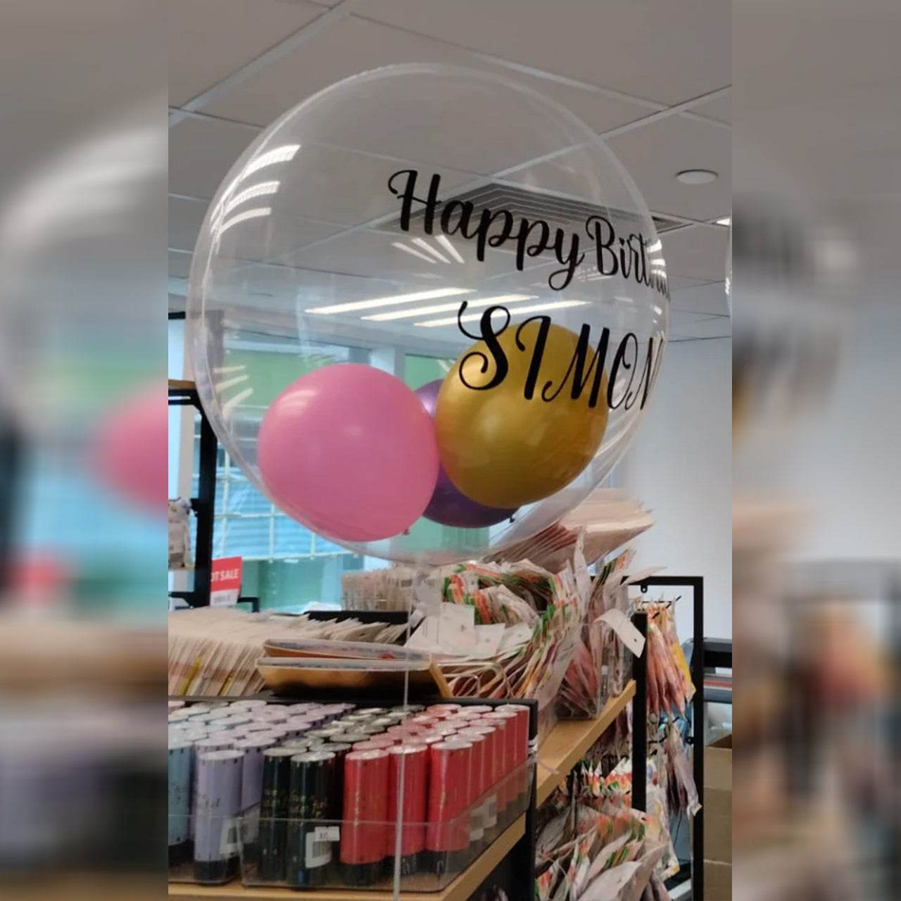 17″ Japanese Crystal Balloon(Custom Printed) + Small Balloon Bundle – B134-1 - party X party