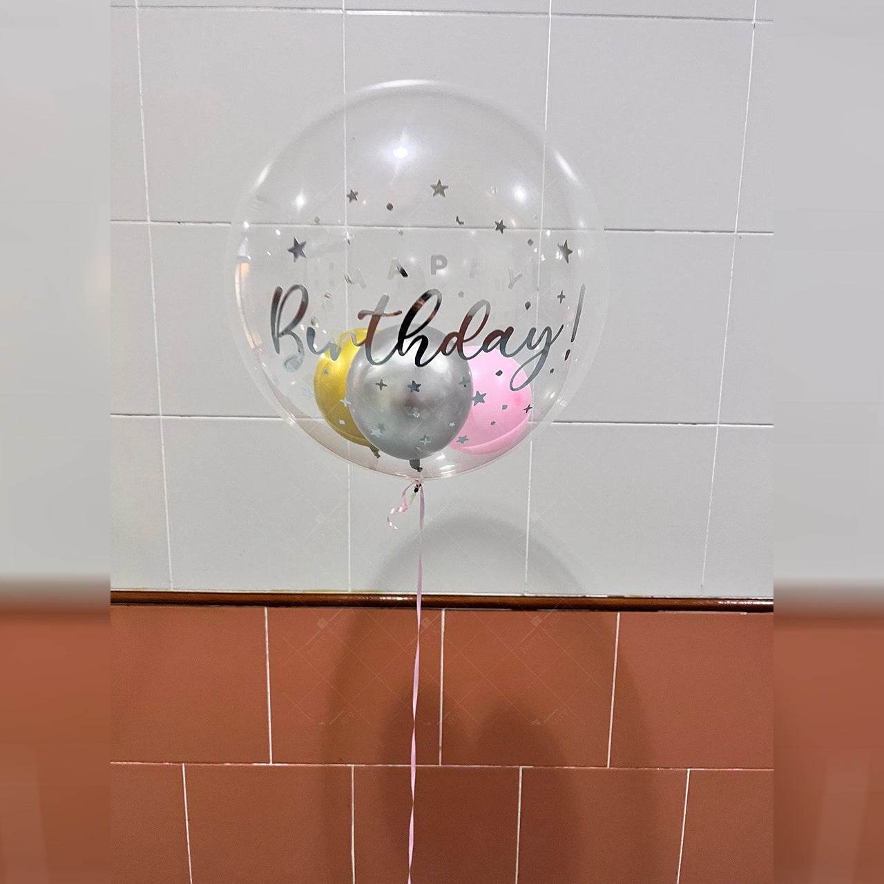 17″ Japanese Crystal Balloon(Custom Printed) + Small Balloon Bundle – B134-1 - party X party
