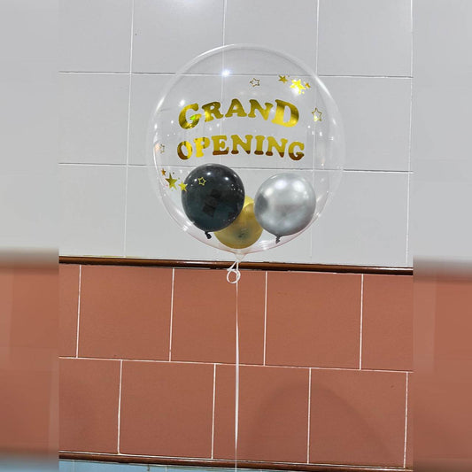 17″ Japanese Crystal Balloon(Custom Printed) + Small Balloon Bundle – B134-1 - party X party