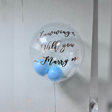 Load image into Gallery viewer, 24-inch Japanese crystal balloon + small balloon with custom printing--B134-3
