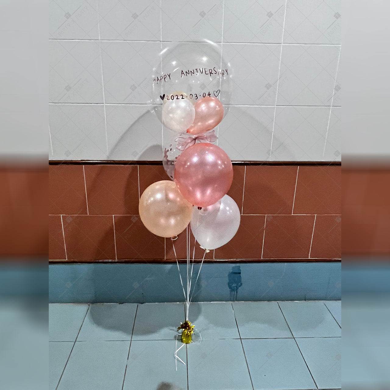 Japanese Crystal & Rubber Balloon Bundle Set – Custom-Printed, Three Sizes – B134-14 - party X party