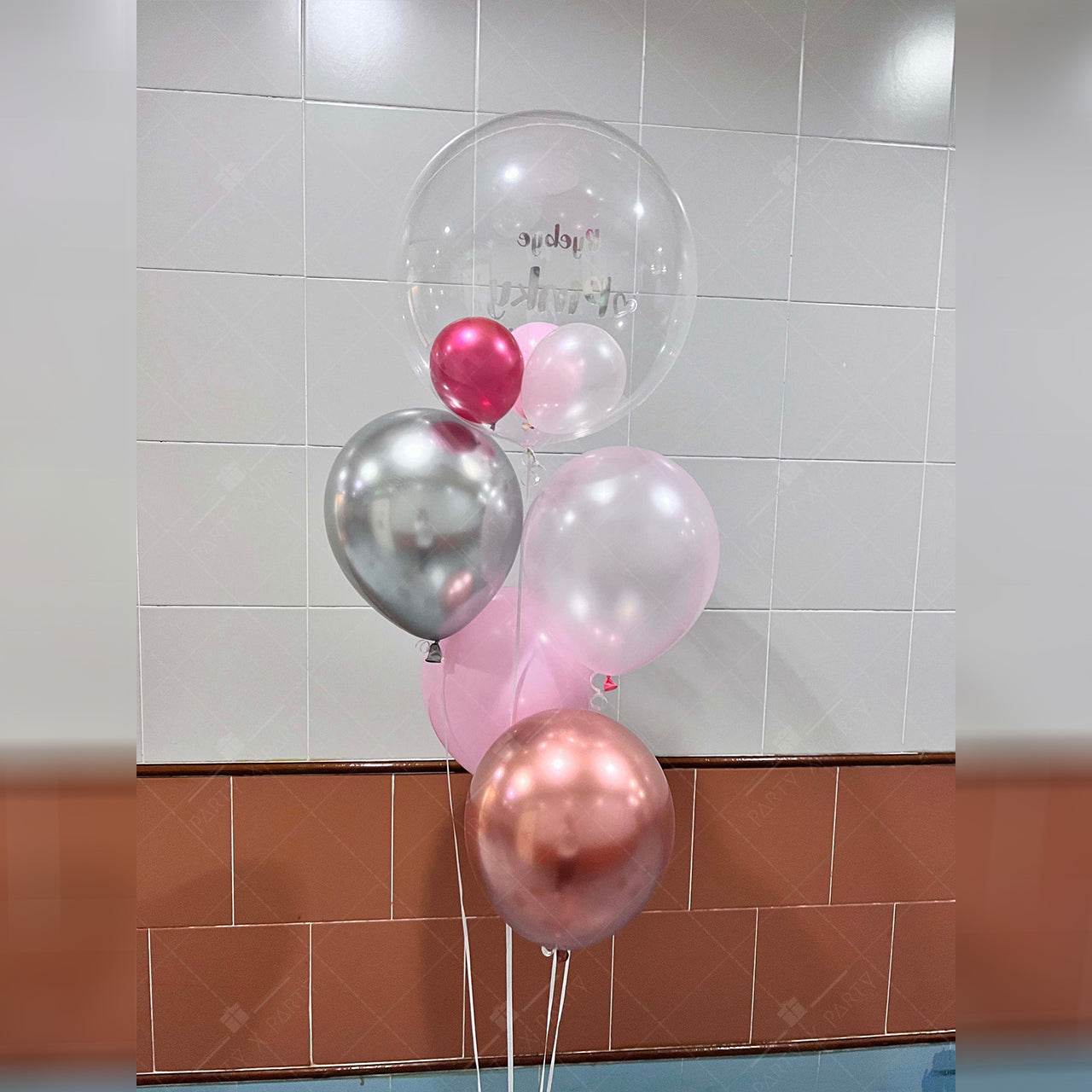 Japanese Crystal & Rubber Balloon Bundle Set – Custom-Printed, Three Sizes – B134-14 - party X party