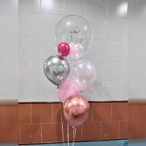 🎈Japanese crystal balloon + rubber balloon bundle set with custom printing (three sizes)