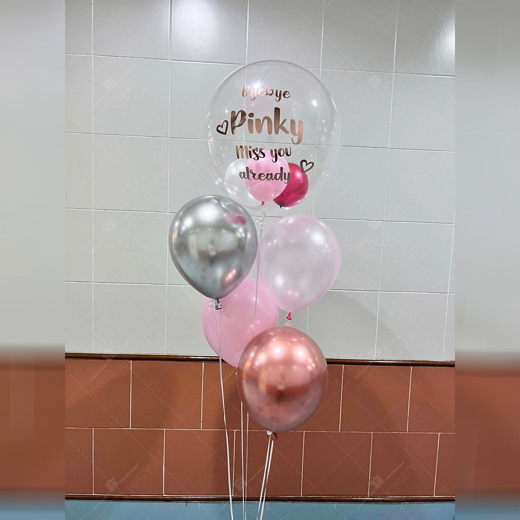 🎈Japanese crystal balloon + rubber balloon bundle set with custom printing (three sizes)