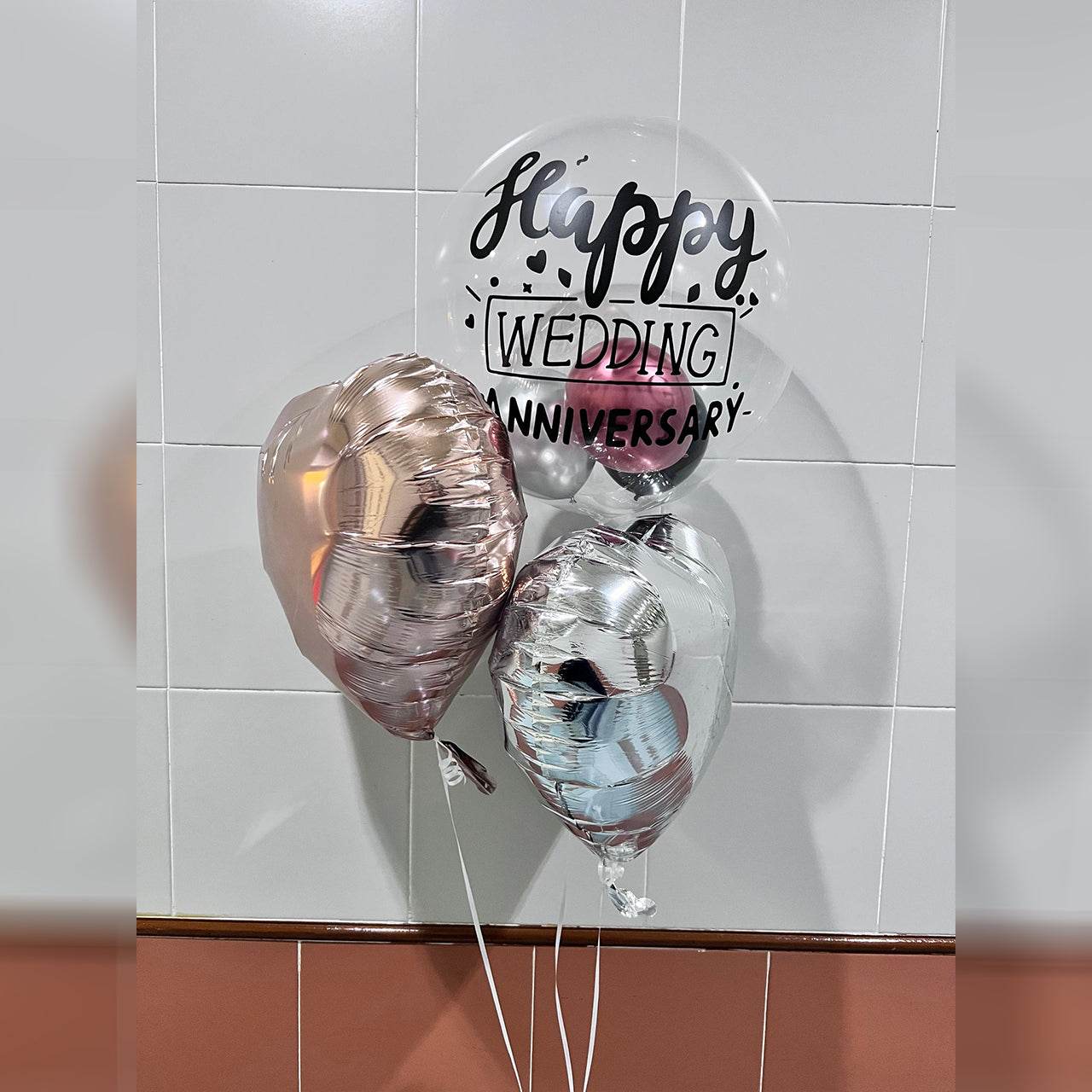 17″ Japanese Crystal & Foil Balloon Bundle – Custom-Printed – B134-12 (OS218617) - party X party