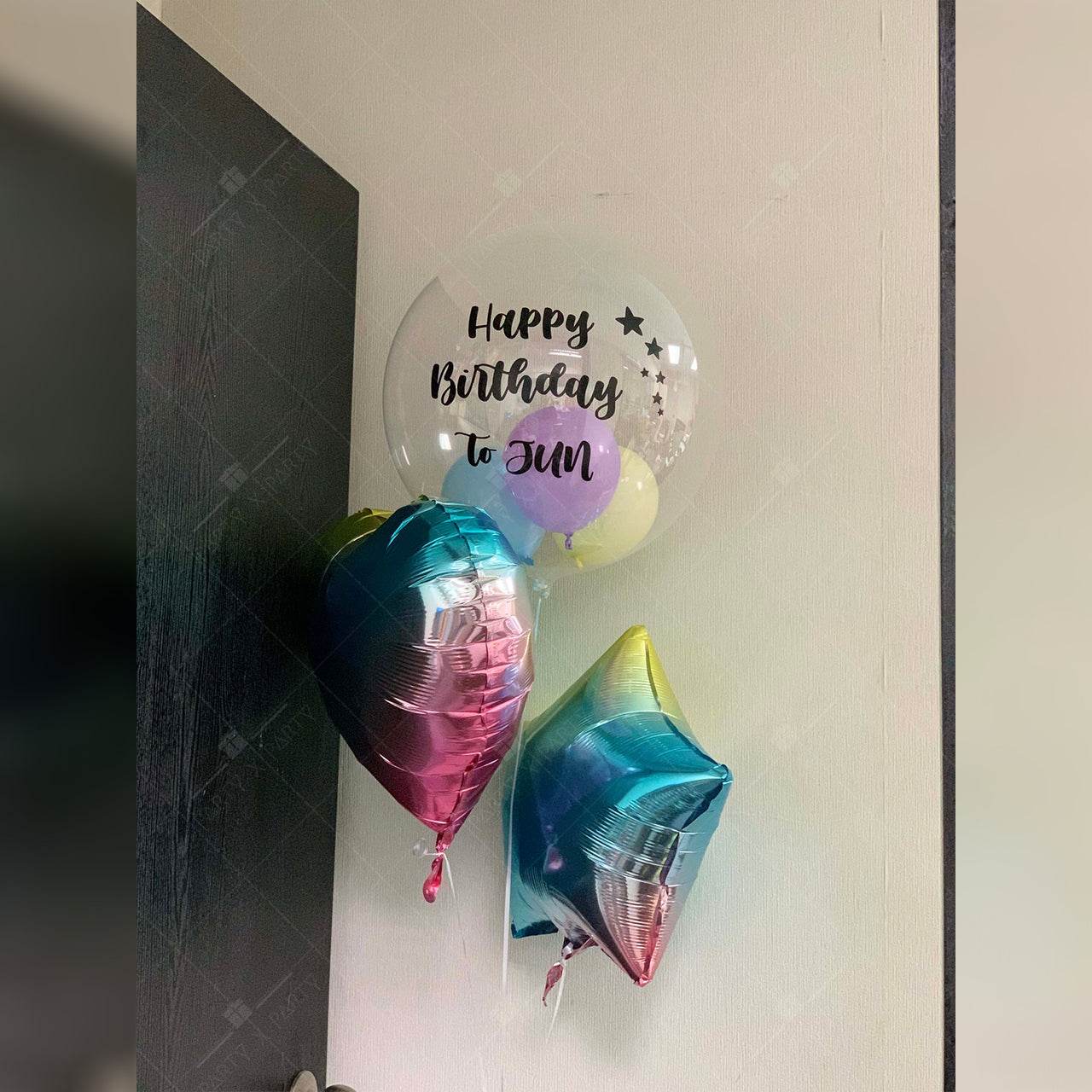 17″ Japanese Crystal & Foil Balloon Bundle – Custom-Printed – B134-12 (OS218617) - party X party