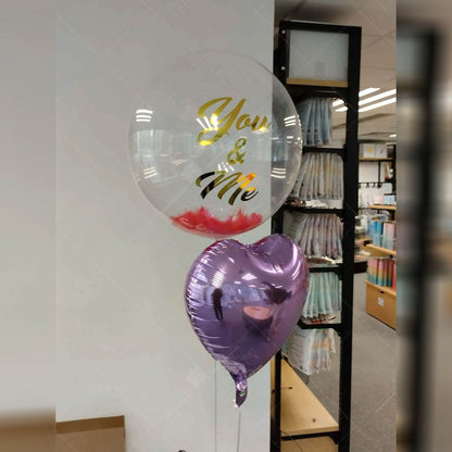 17″ Japanese Crystal & Foil Balloon Bundle – Custom-Printed – B134-12 (OS218617) - party X party