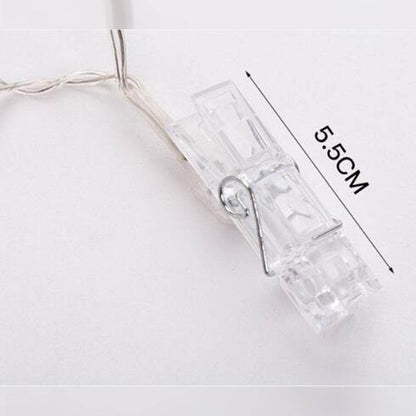 Warm white clip light strip, couple proposal, anniversary decoration – B019