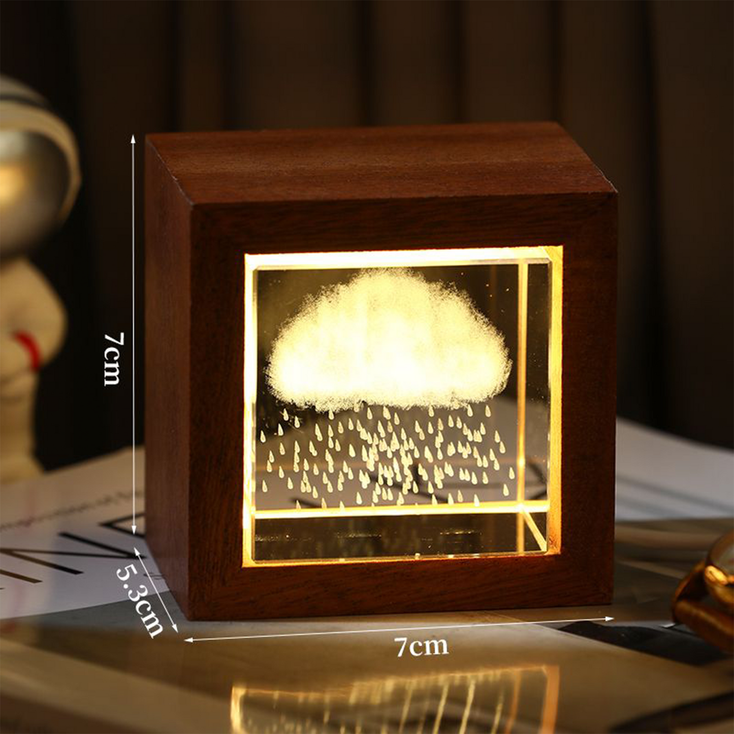 Official Inspired The Little Prince Crystal Night Light | Dreamy Bedroom Decoration & Tabletop Ornament | Meaningful Birthday Gift for Girls & Women