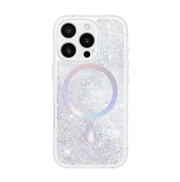 kate spade New York - iPhone 16 Pro Max Quicksand-Glitter Case - Opal Iridescent – KS055224--LP-179