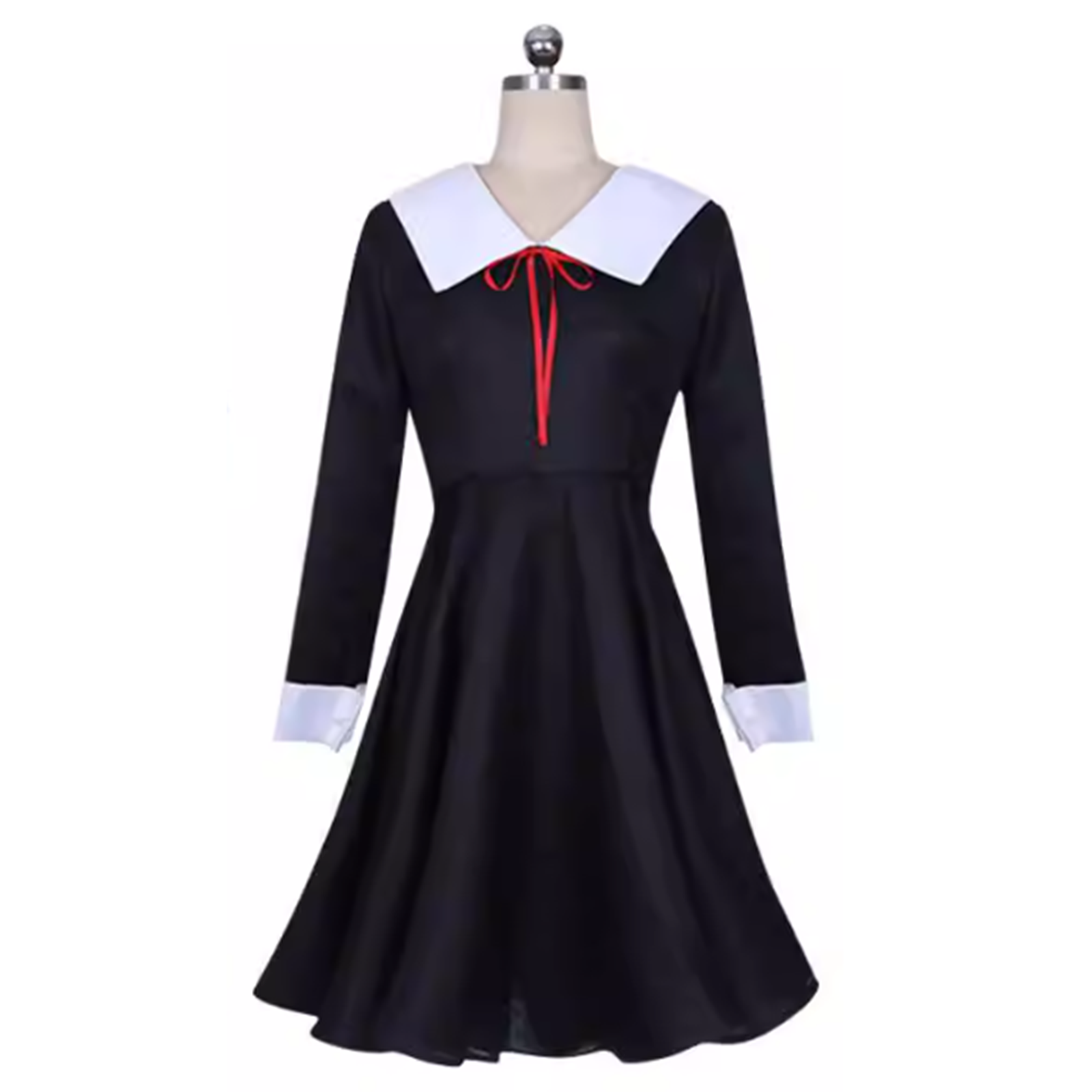 Kaguya-sama Cosplay Costume | Fujiwara Chika & Shinomiya Kaguya School Uniform | Japanese Academy Sailor Suit & Red Ribbon C039 party X party