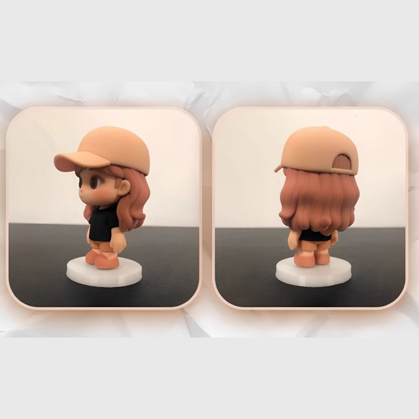 3D Printed Figure, Custom Made from Image, Creative Portrait Doll/Figurine, Couple's Gift party X party