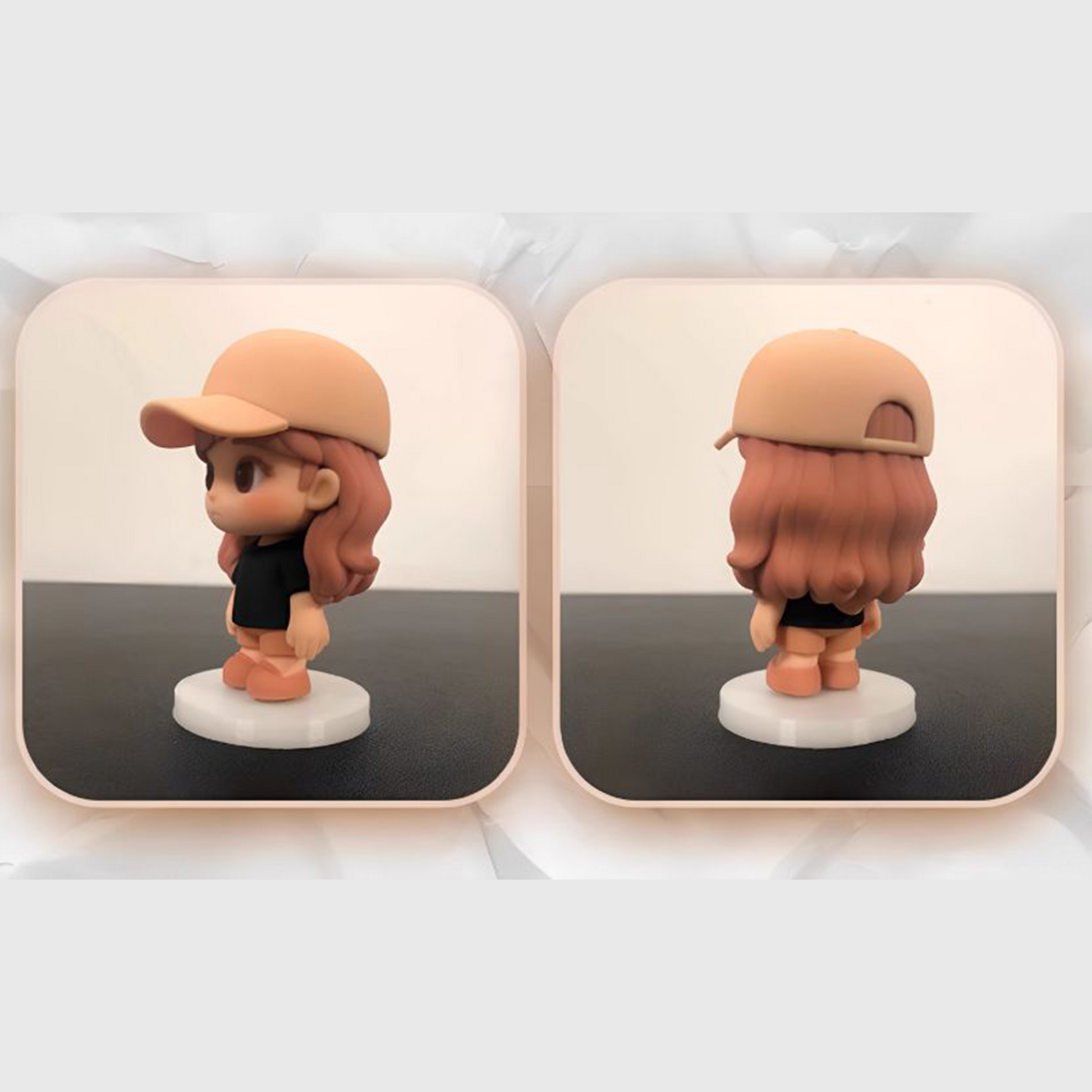 3D Printed Figure, Custom Made from Image, Creative Portrait Doll/Figurine, Couple's Gift party X party