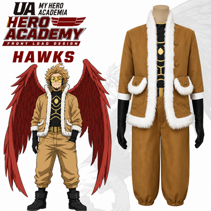 Hawks Cosplay Costume – My Hero Academia Season 4 Hero Anime Halloween Outfit | UA008