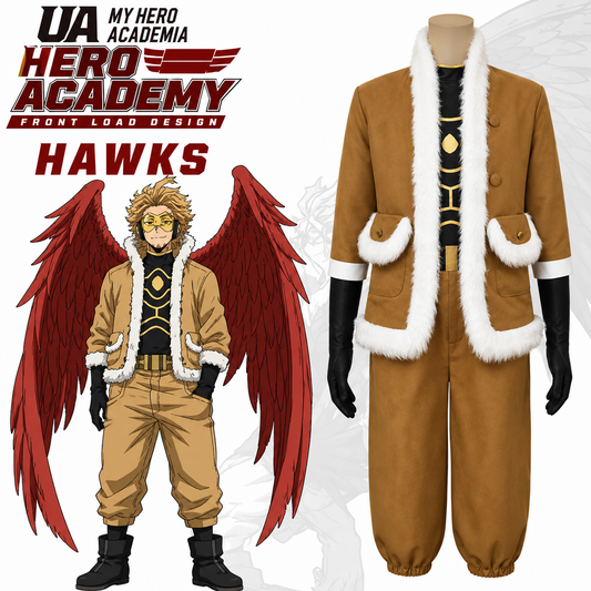 Hawks Cosplay Costume – My Hero Academia Season 4 Hero Anime Halloween Outfit | UA008