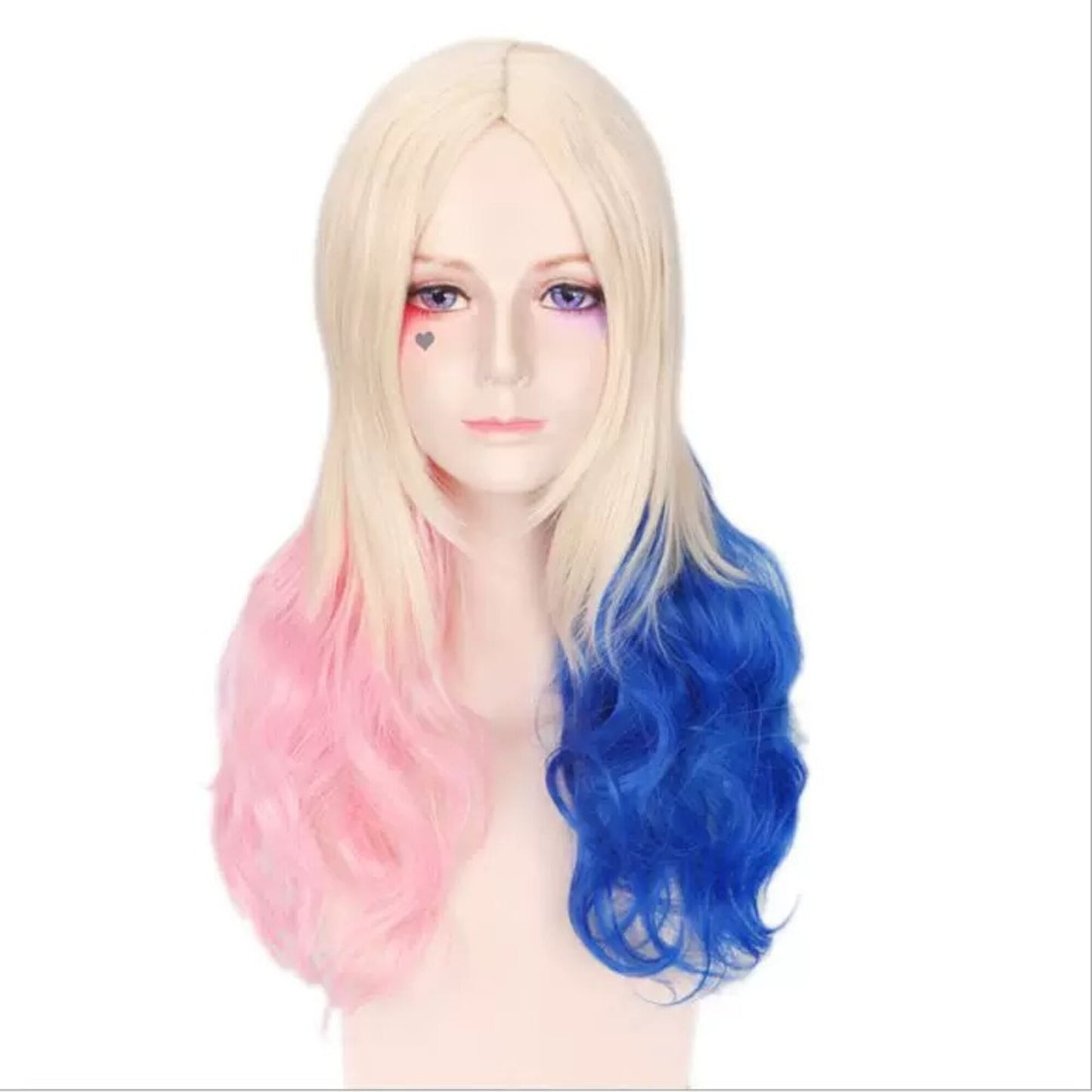 Harley Quinn Suicide Squad (2016) Cosplay Wig – Blue & Pink Harajuku Style – DC216 party X party