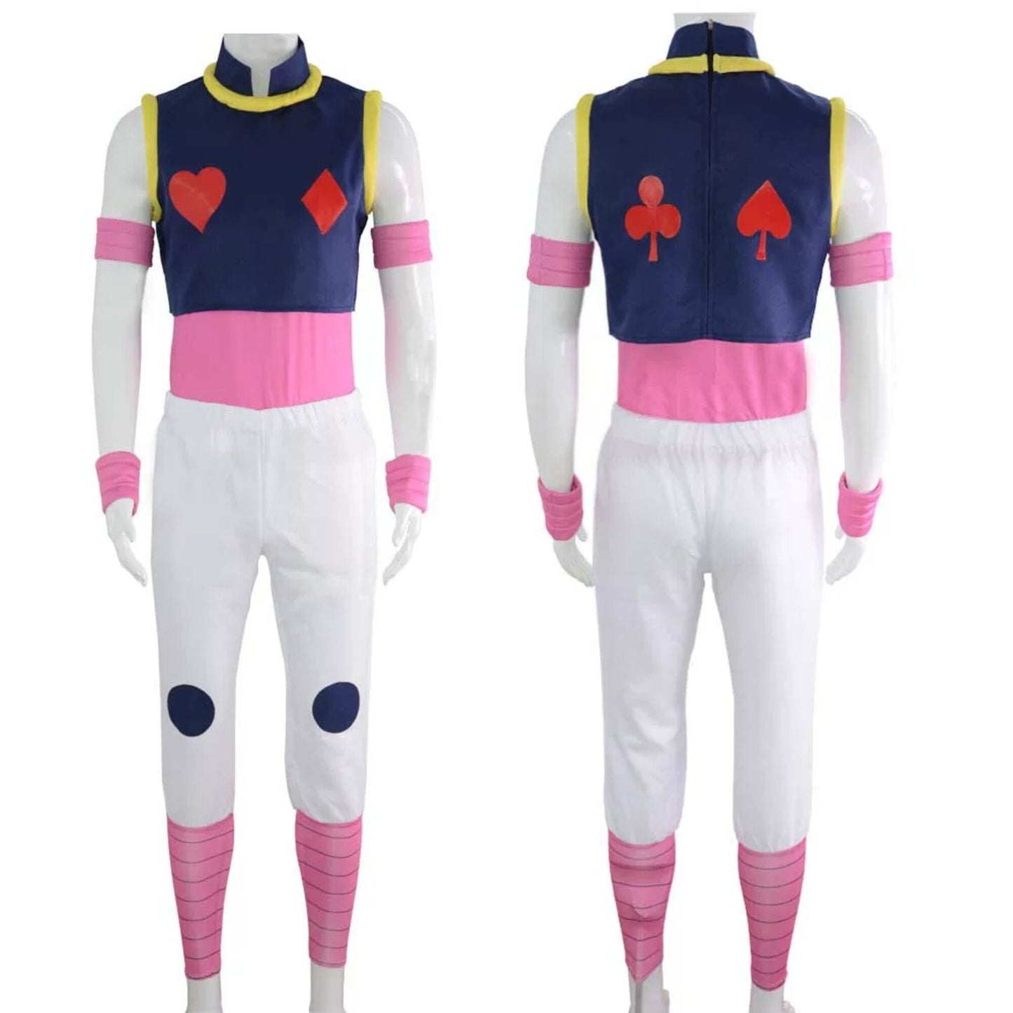 Hisoka Morow Red Cosplay Costume Full Anime Role Play Outfit Hunter x Hunter Halloween Convention Uniform Set – QL005 party X party
