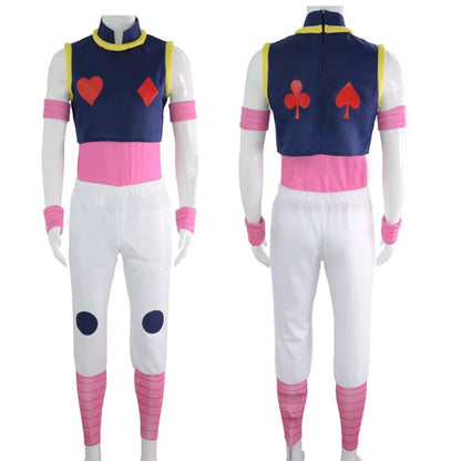 Hisoka Morow Red Cosplay Costume Full Anime Role Play Outfit Hunter x Hunter Halloween Convention Uniform Set – QL005 party X party