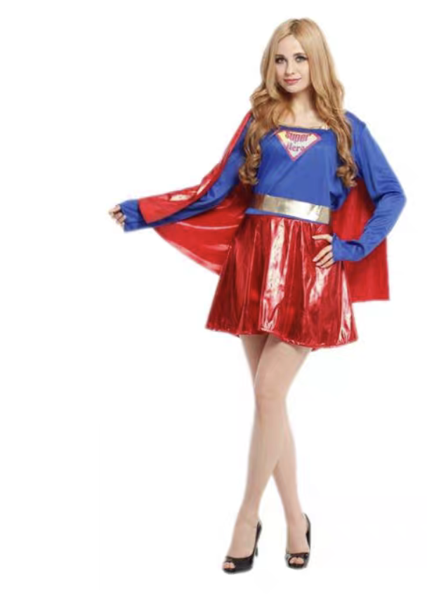 Supergirl Halloween Cosplay Costume for Women – Superhero Role Play Performance Outfit | MTJ302 party X party