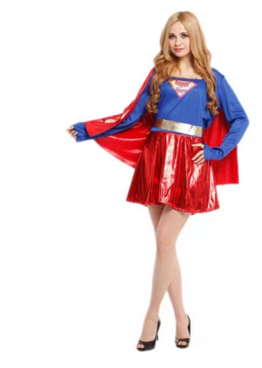 Supergirl Halloween Cosplay Costume for Women – Superhero Role Play Performance Outfit | MTJ302 party X party