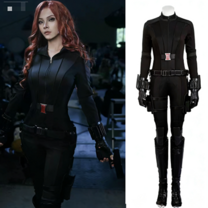 Black Widow Captain America 3: Civil War Cosplay Costume – Marvel Avengers Women’s Bodysuit | MTJ318 party X party