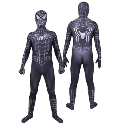 Black Widow Spider-Man Kids Cosplay Bodysuit – Marvel Superhero Halloween Outfit | MTJ311 party X party