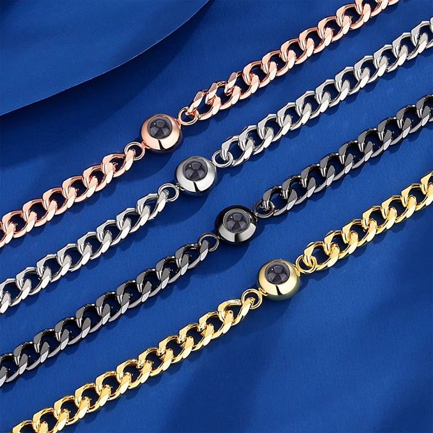 High-End Cuban Chain Projection Bracelet