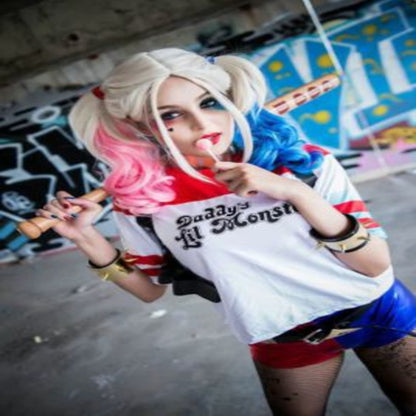 Harley Quinn Cosplay Costume T-Shirt – Suicide Squad (2016) Movie | DC203 party X party