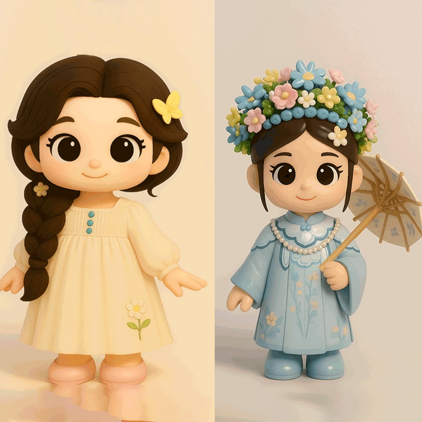 Valentine's Day Custom Photo Portrait Building Block Cartoon Figure Model party X party