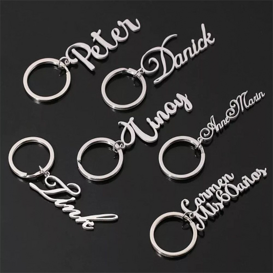 Custom Keychain, DIY Name, Letter, or Phrase, Simple Couple's Gift (Ready for Immediate Use/Anytime) party X party