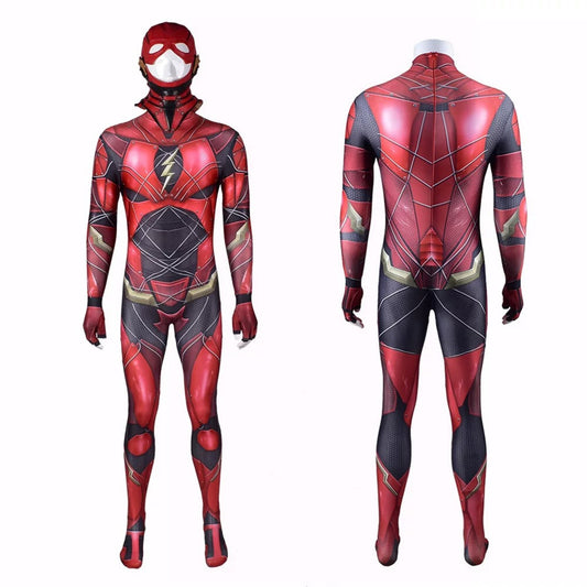 The Flash Barry Allen Justice League Cosplay Costume Superhero Halloween Stage Performance Outfit for Men Adults – DC304 party X party