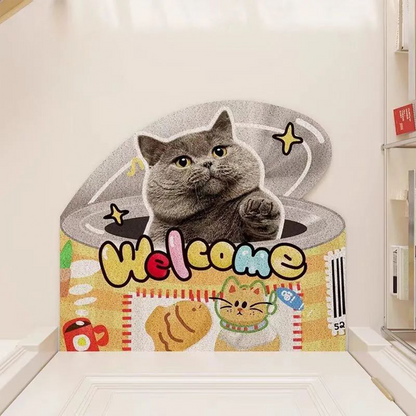 Custom Pet Anti-Slip Mat for Entry Door, Cartoon Home Floor Entrance/Foyer Mat party X party