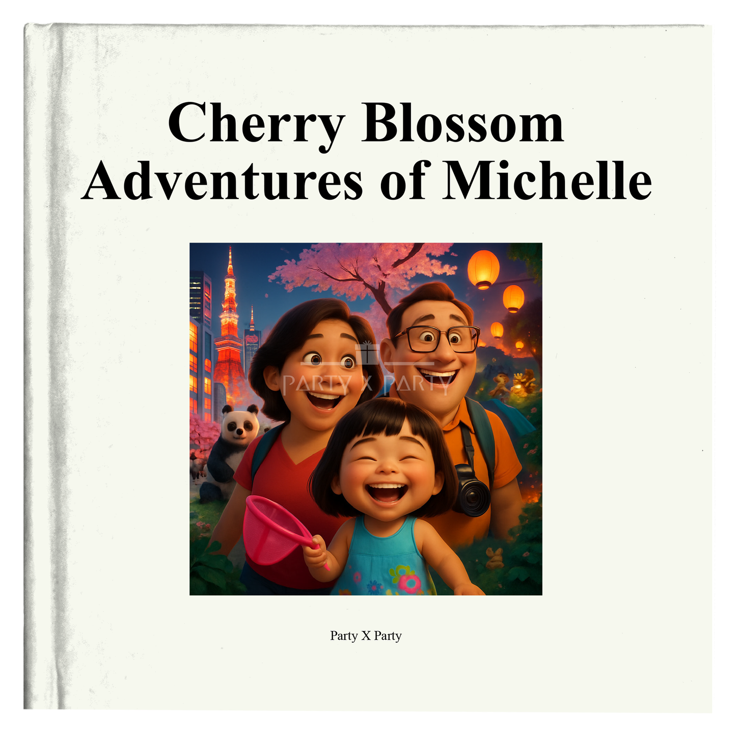 Cherry Blossom Adventures of Michelle Customized Book party X party