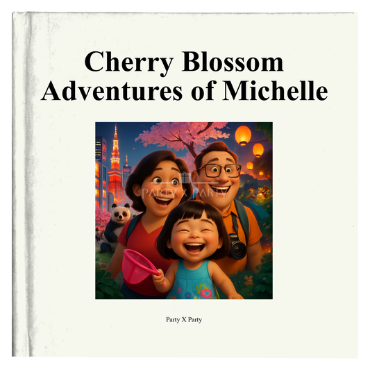 Cherry Blossom Adventures of Michelle Customized Book party X party
