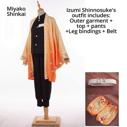Demon Slayer Cosplay Costume Zenitsu Agatsuma Cosplay Costume G007 party X party