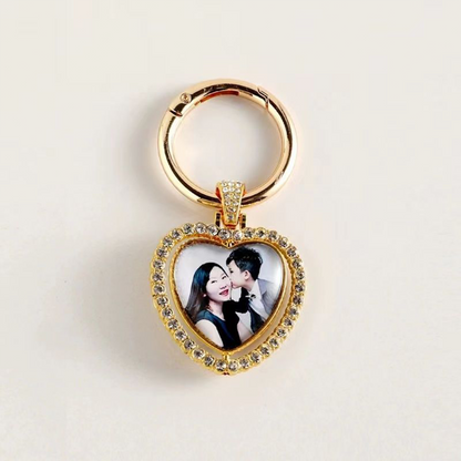 Double-Sided Photo/Pattern Custom Keychain, Creative Birthday Gift, Fashionable Charm, Gift for Boyfriend/Girlfriend party X party