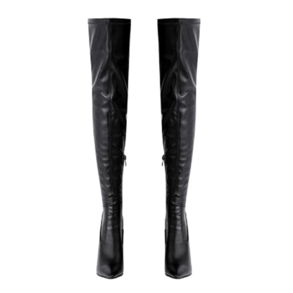 Batman The Dark Knight Rises Catwoman Selina Kyle Black Cosplay Boots Movie-Inspired Knee-High Footwear for Halloween & Comic Con – DC405 party X party