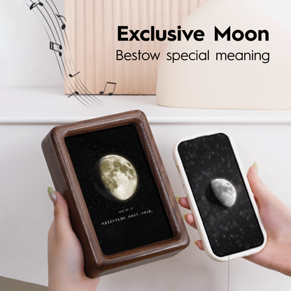 Custom Moon Phase Bluetooth Speaker | Personalized "Moon on Your Birthday" Night Light | Starlight Tide Desktop Ornament | Unique Gift for Men