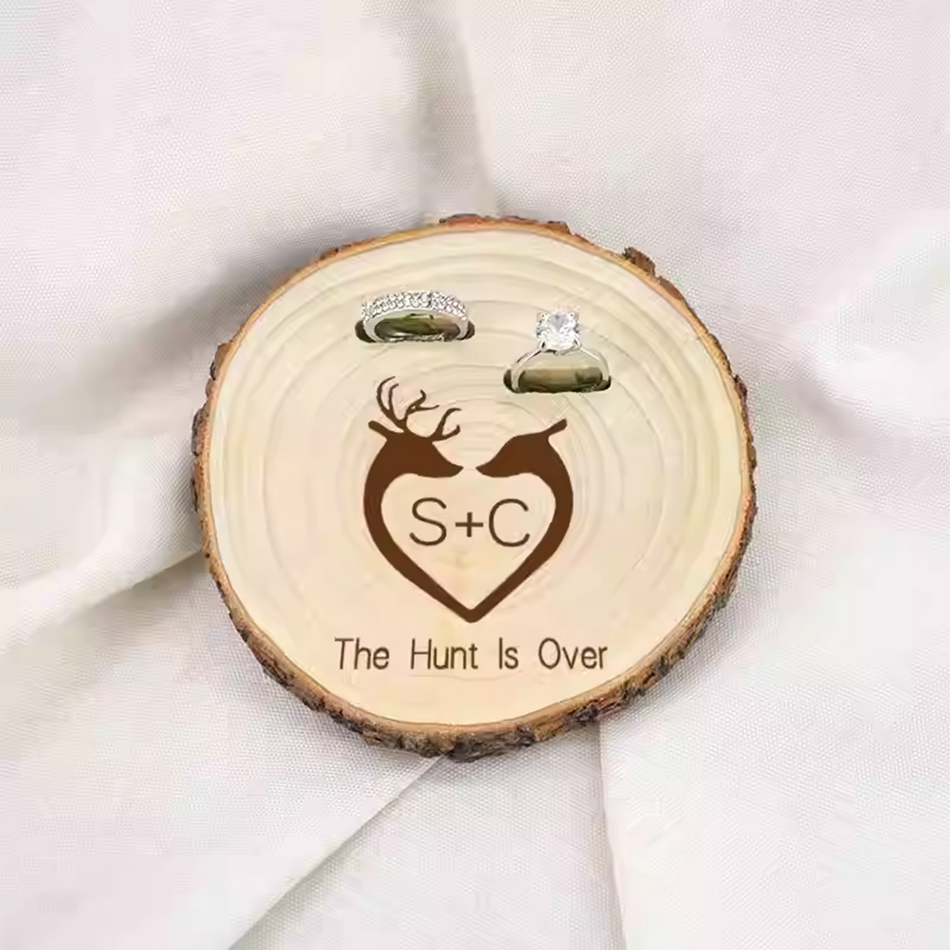 Vintage Engraved Wooden Proposal Ring Holder/Tray, European Wedding Ring Holder/Tray party X party