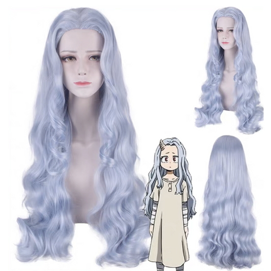 Eri Cosplay Wig – My Hero Academia Gray Blue Long Curly Anime Hair Wig | UA016 party X party
