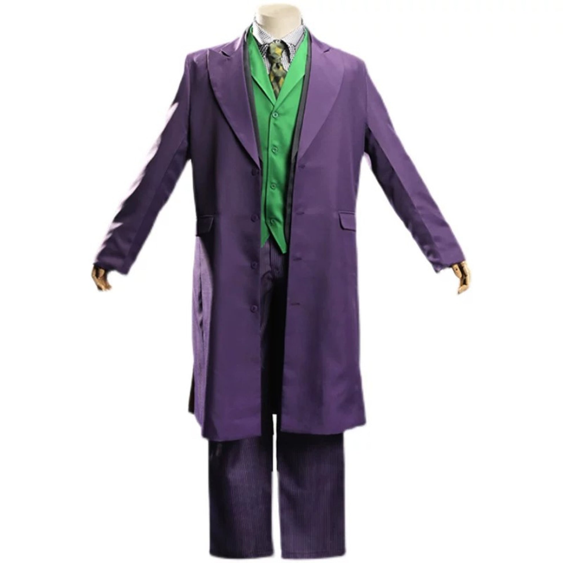 The Dark Knight Joker Heath Ledger Cosplay Costume – Movie Villain Suit Performance Outfit | DC101 party X party
