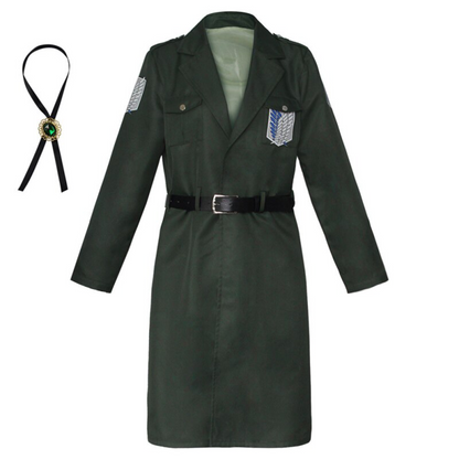 Marley Officer Survey Corps Full Cosplay Outfit Set with Anime Cape & Accessories – AOT020 party X party