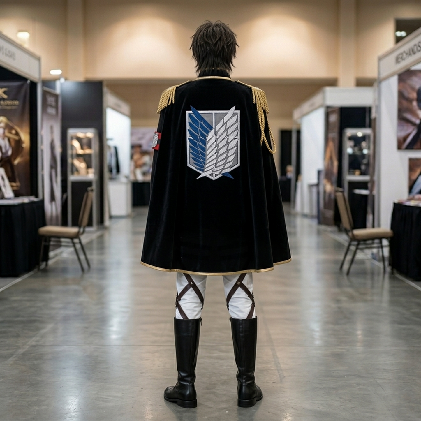 Hange Zoe Levi Ackerman Ceremonial Regiment Cosplay Costume Anime Cape Uniform Set – AOT011 party X party
