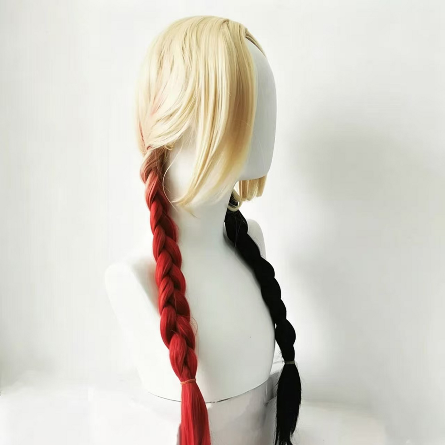 Harley Quinn Red & Black Braided Gradient Cosplay Wig from The Suicide Squad (2021) Movie | DC213 party X party